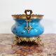 Planter in glazed porcelain and gilded bronze late nineteenth