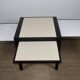 Modular bi-colour table by Bernard Vuarnesson - 1980s