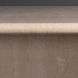 Travertine dining table square
