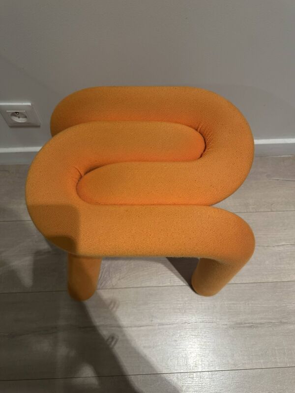 Tabouret bold orange