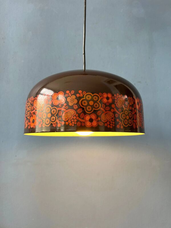 Suspension Arabia marron Mid-Century par Kaj Franck pour Fog & Morup