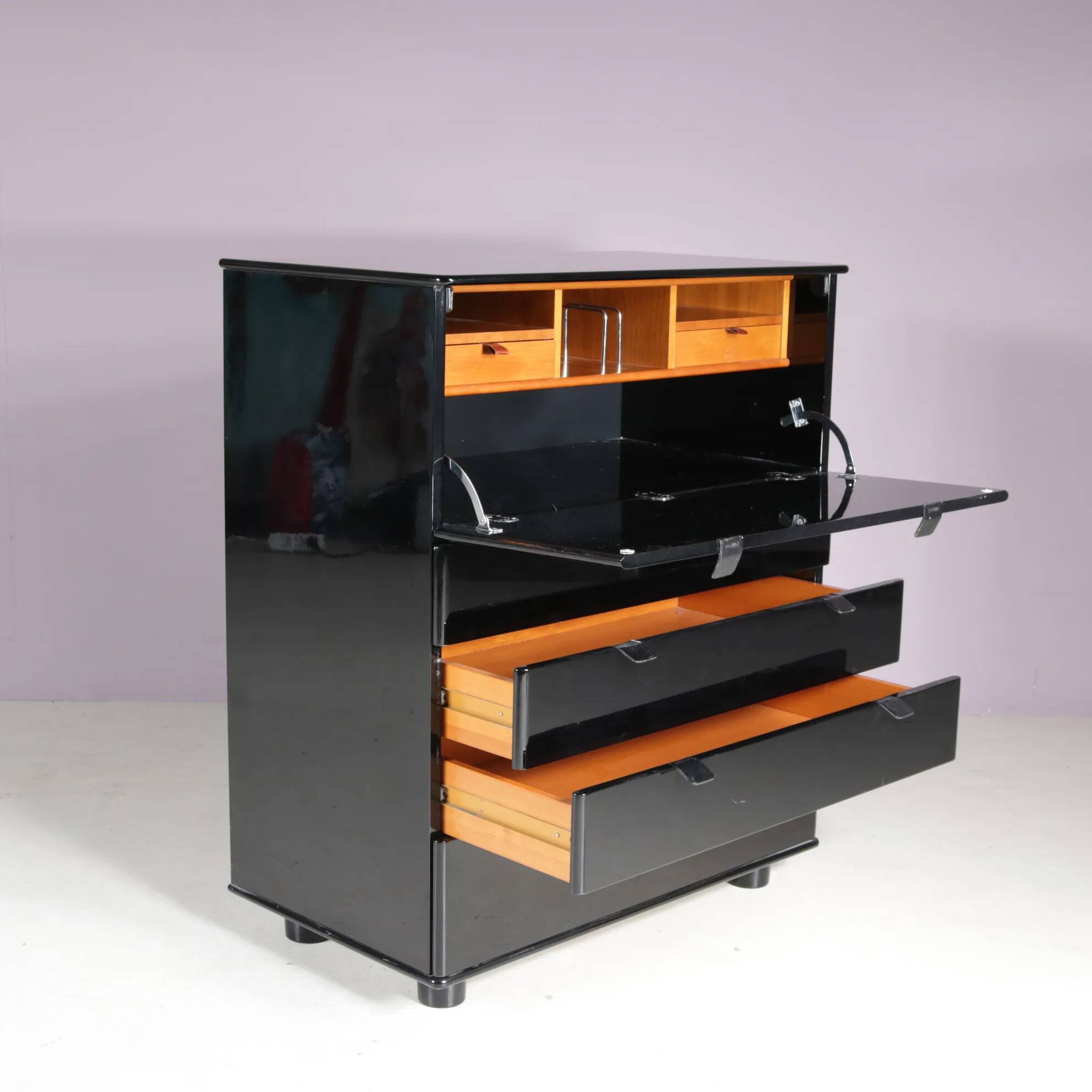 1980s Peter Maly secretary cabinet for Interlubke, Germany