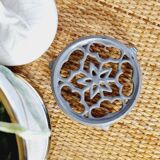 Mini flat bottom in gray enamelled cast iron