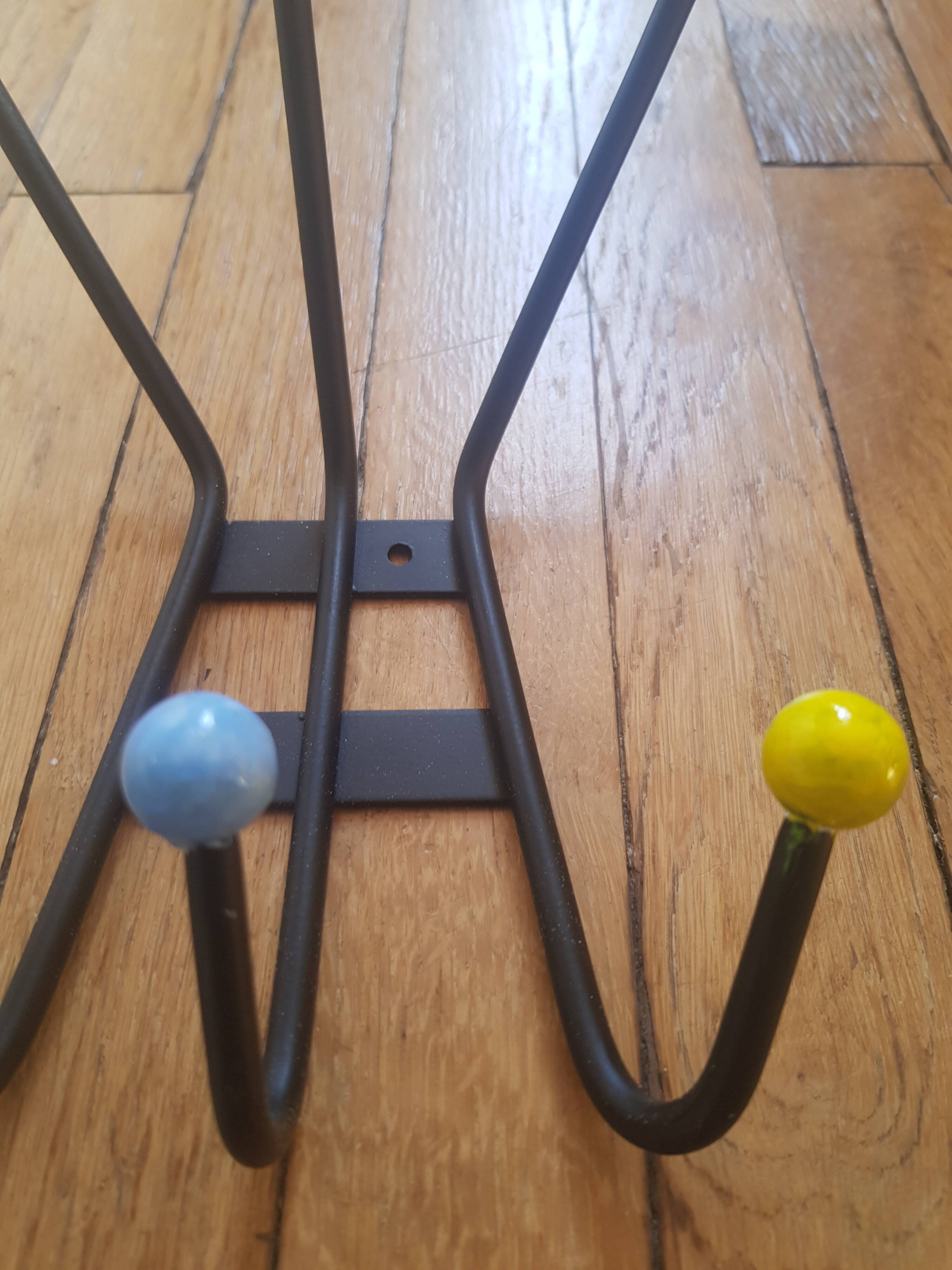 Vintage wall coat rack