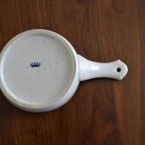 Stoneware caquelon floral pattern