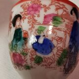 Rare 4 Antique Egg Holders / Egg Cups, Japanese, hand-painted porcelain