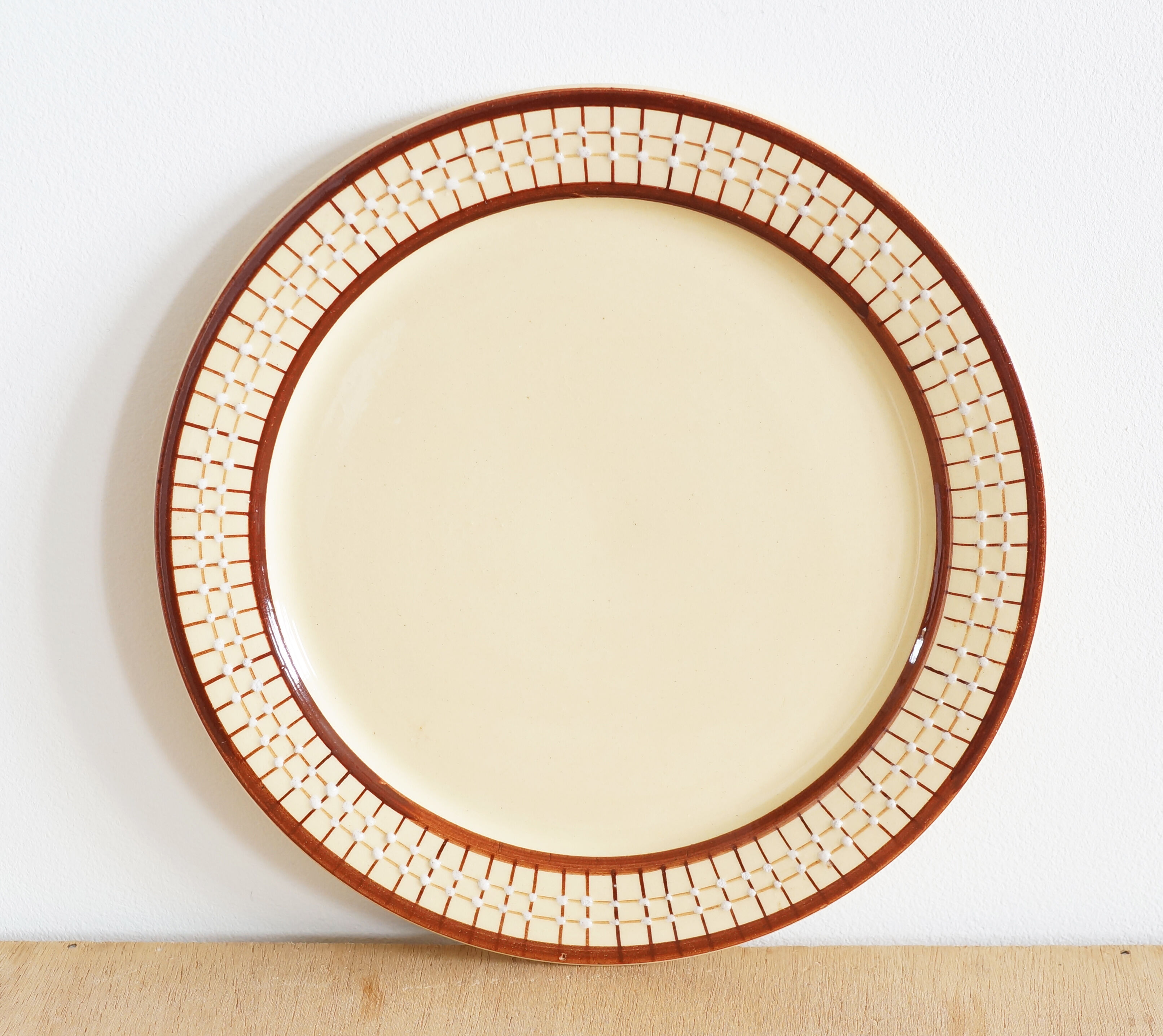 Dessert service 12 plates and tiled pie dish