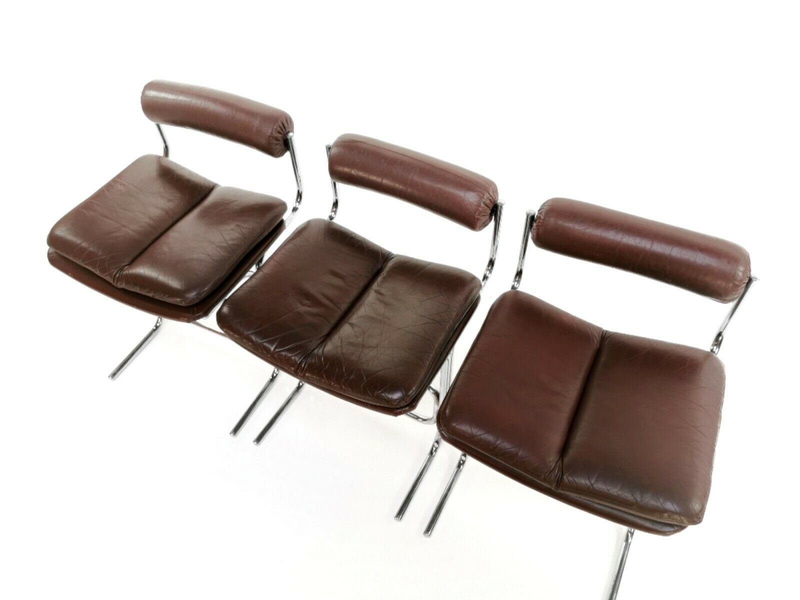 Ensemble de trois chaises Pieff Eleganza par Tim Bates Mid Century 1960s