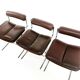 Ensemble de trois chaises Pieff Eleganza par Tim Bates Mid Century 1960s
