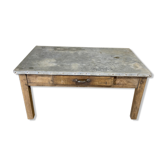 Zinc coffee table