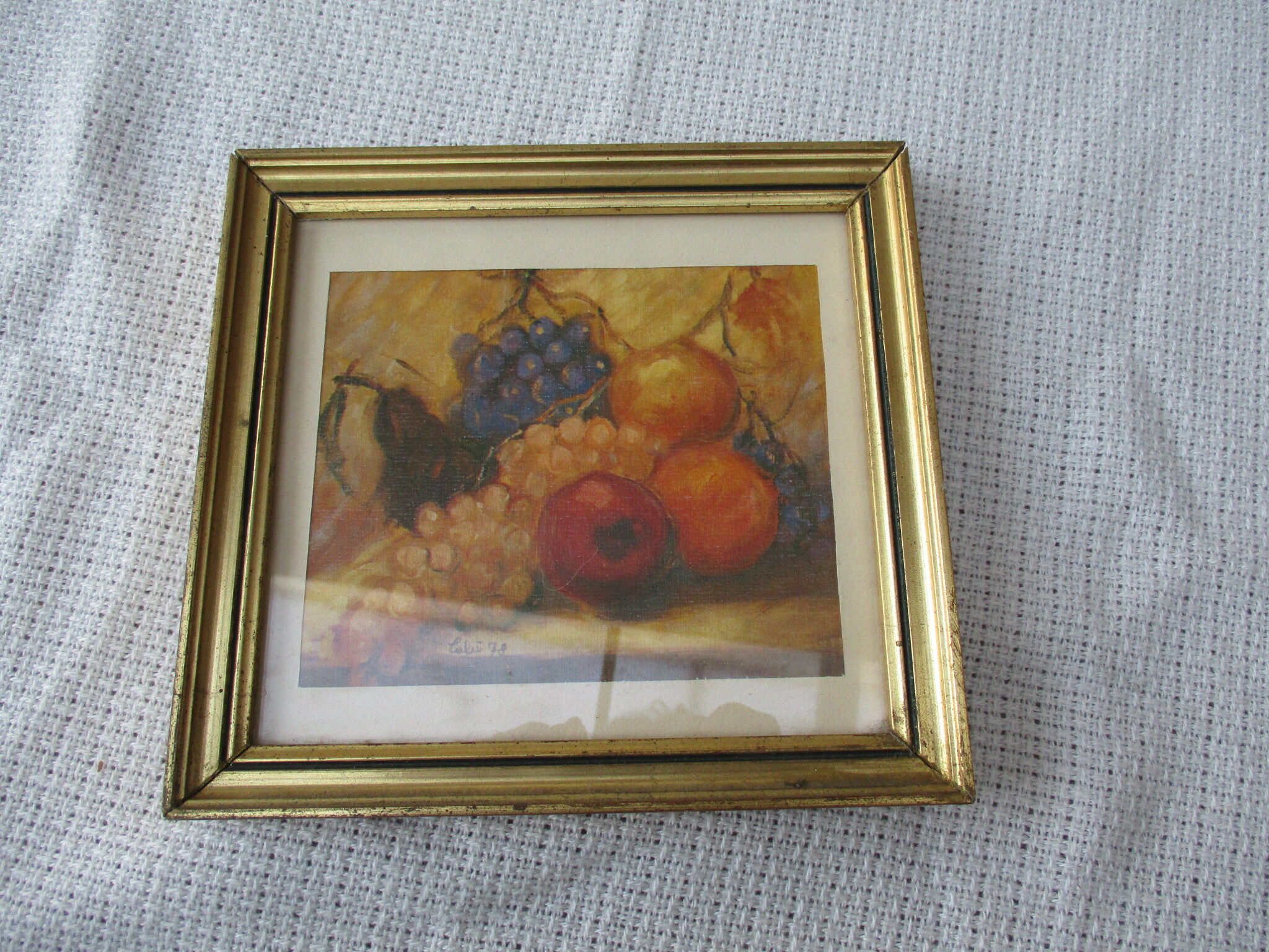 Cadre bois doré vintage 17 x 18