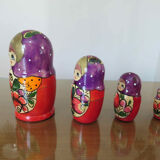 4 Russian dolls " Matryoshkas " 70s