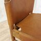 Vintage Janez Lajovic Leather Dining Chair: Mid-Century Modern 1980s