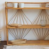 Shelves wicker vintage 100x82cm