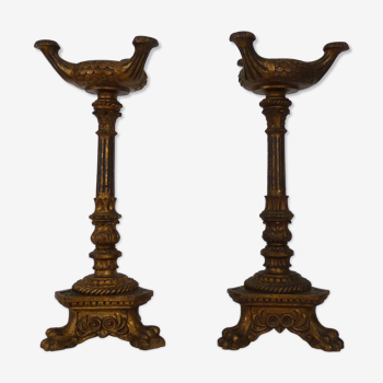 Pair of candlesticks,  XIXth