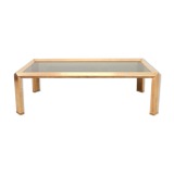 Table basse vintage en laiton