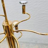 Massive brass chandelier