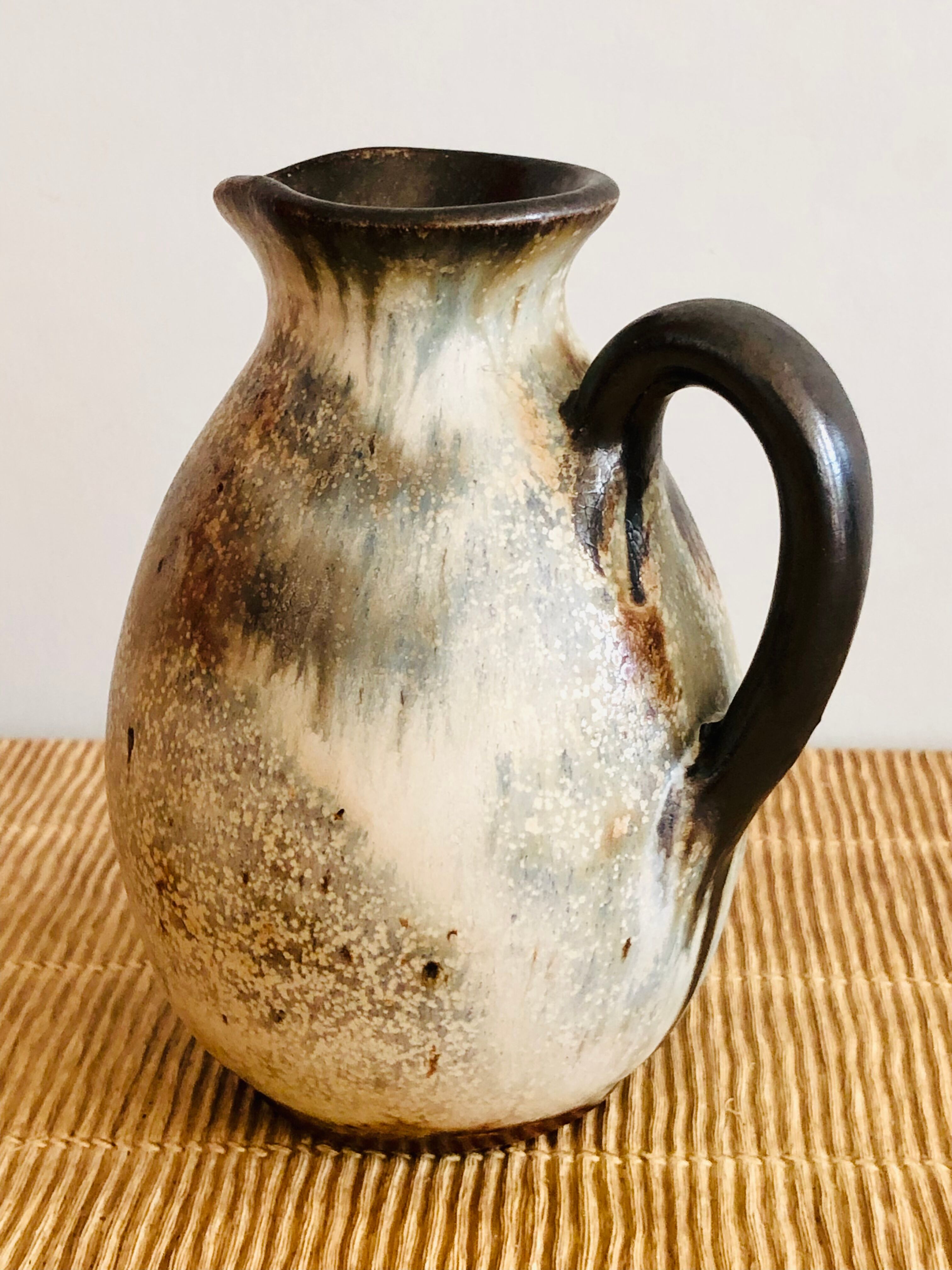 Ceramic soliflore vase by Willy Biron, Belgium 1950