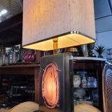 Desk lamp by Willy Daro in agate, 1970s