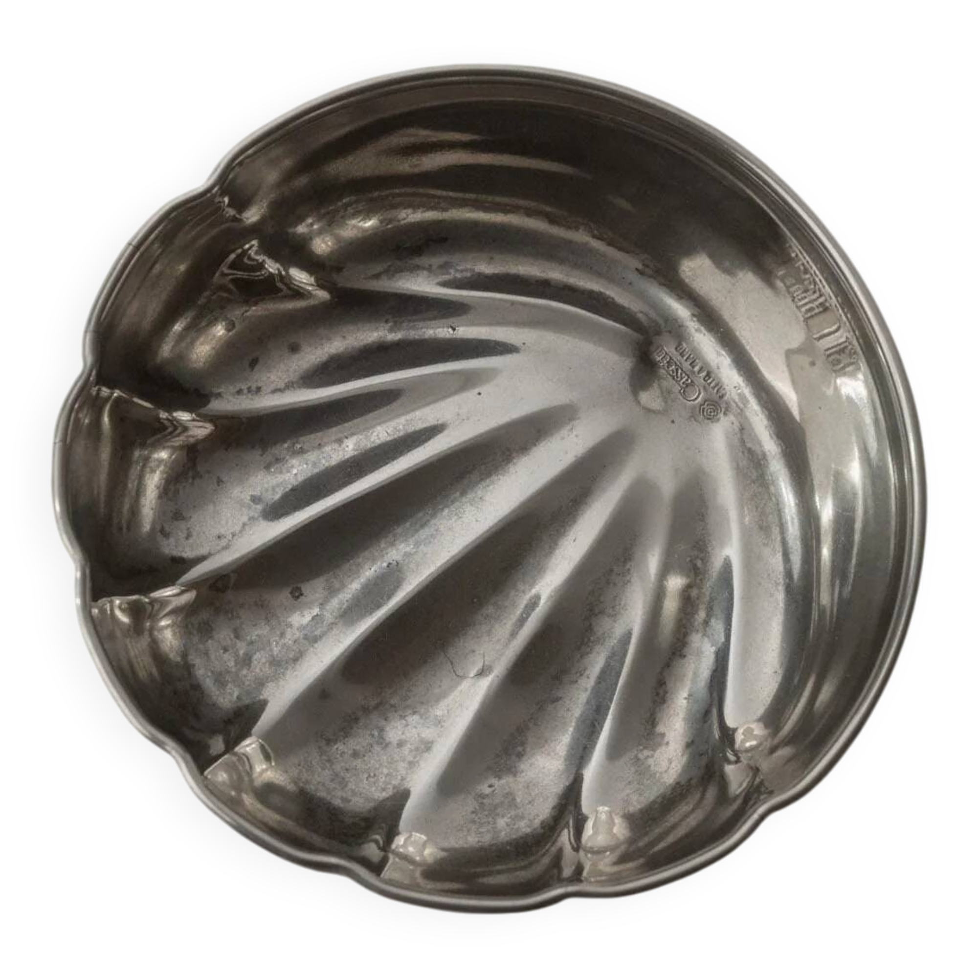 Vintage silver-plated bowl from the 1970s by Cassetti, Italy, timeless design for desserts or jewellery, elegant retro table decoration, noble gift idea.