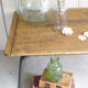 Table basse métal et bois vintage années 60