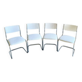 Vintage cantilever chairs - chrome structure - 1970s