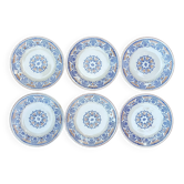 6 assiettes terre de fer Longwy Rouennais