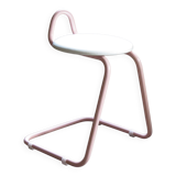 80's design stool in pink tube