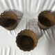 Lot Of 3 Caches Pot Plants EMSA Bakelite Brown W GERMANY Vintage