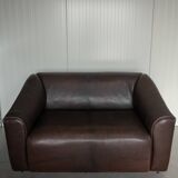 Vintage DS-47 Two-Seater Sofa by De Sede, Neck Leather Extendable Seat 1970