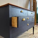 Art Nouveau style 6-drawer chest