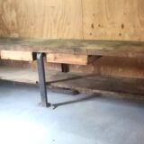 Solid wood workbench heavy goods vehicle garage