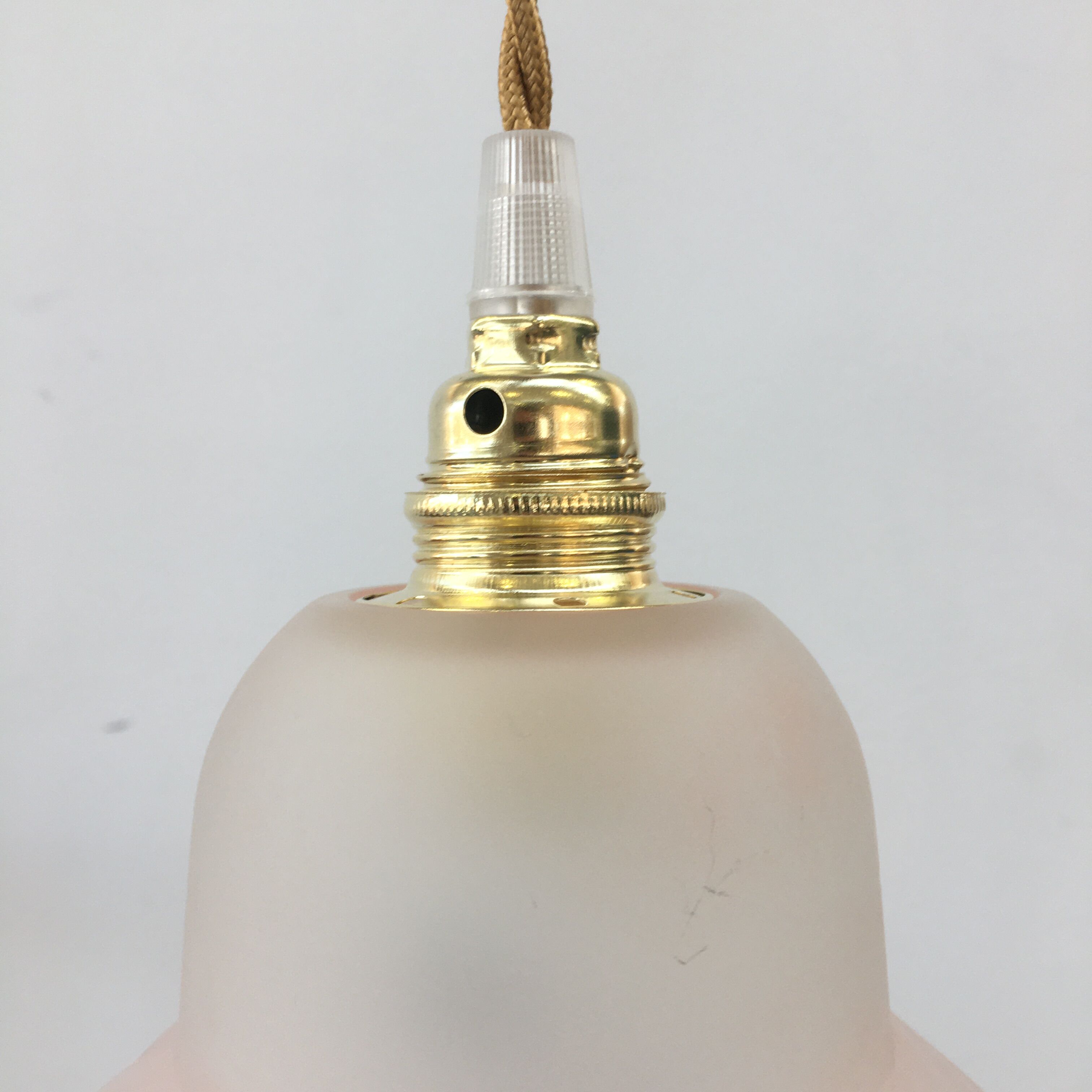 Flower walk lamp in frosted glass