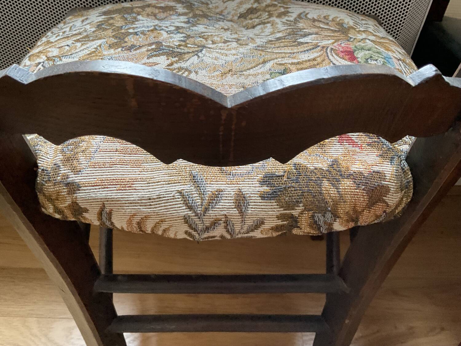 Chaise bois coquillage