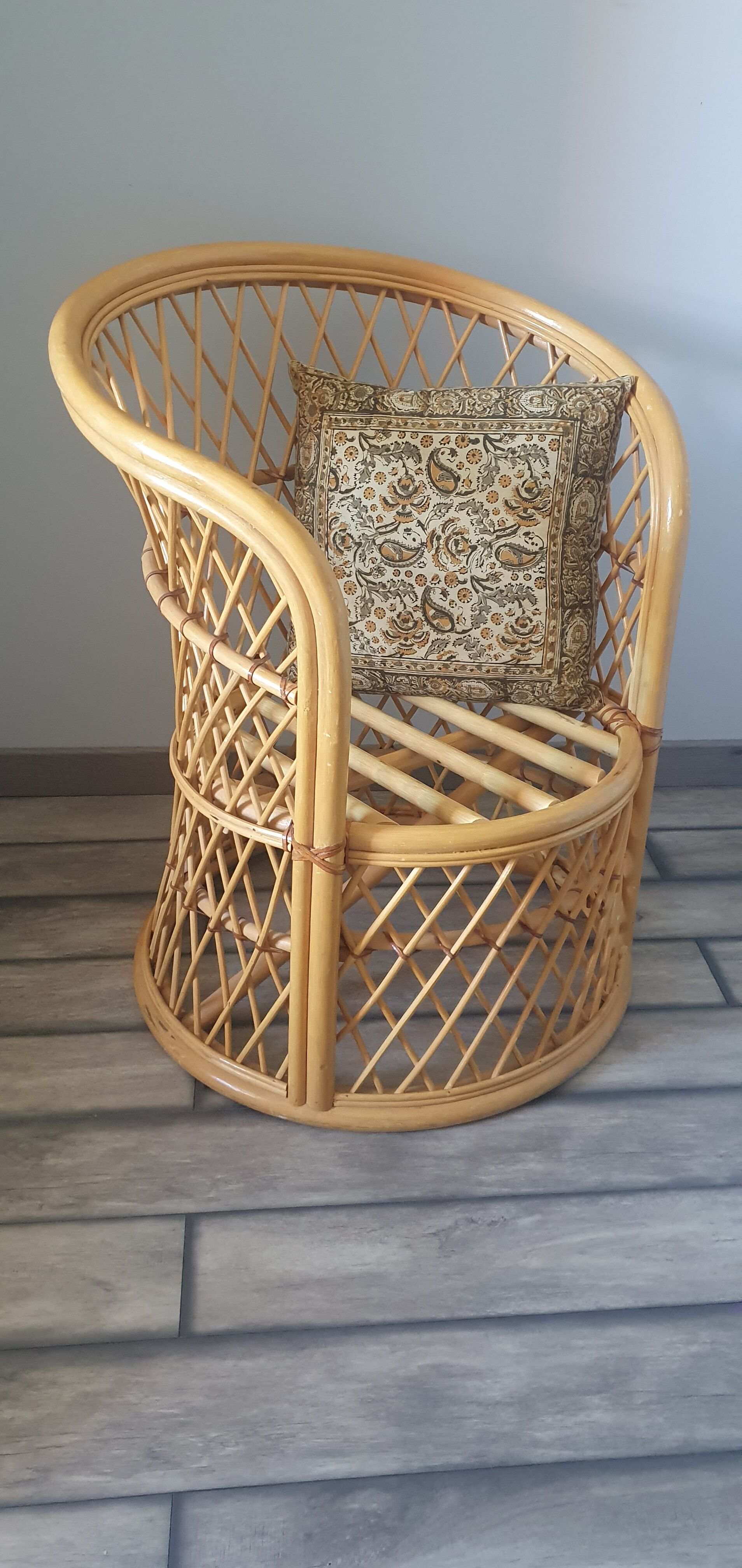 Rattan armchair