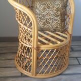 Rattan armchair