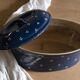 Large Alsatian terrine in earthenware "Myosotis"