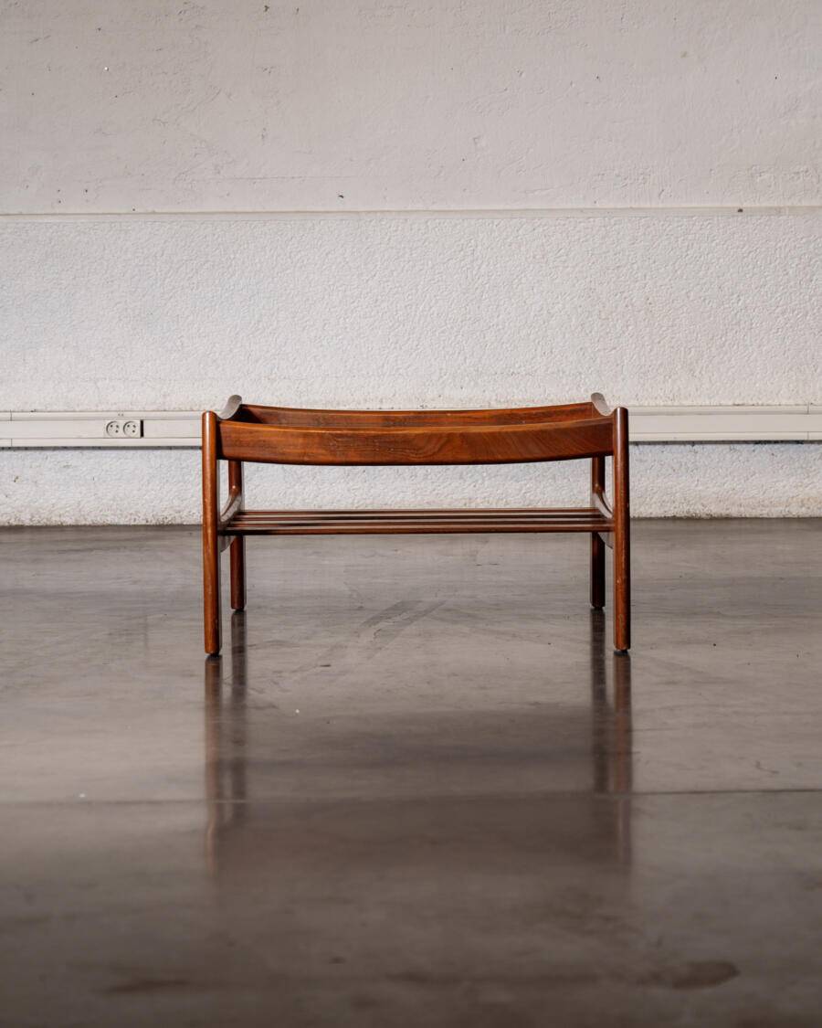 Square teak table