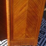 Louis XVI armoire with marquetry and gilded bronze