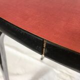 Vintage stool in red formica chrome feet