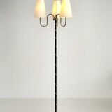 Three-light floor lamp, France 1950