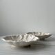 Fluted cracked terracotta dishes - fluted wall plates