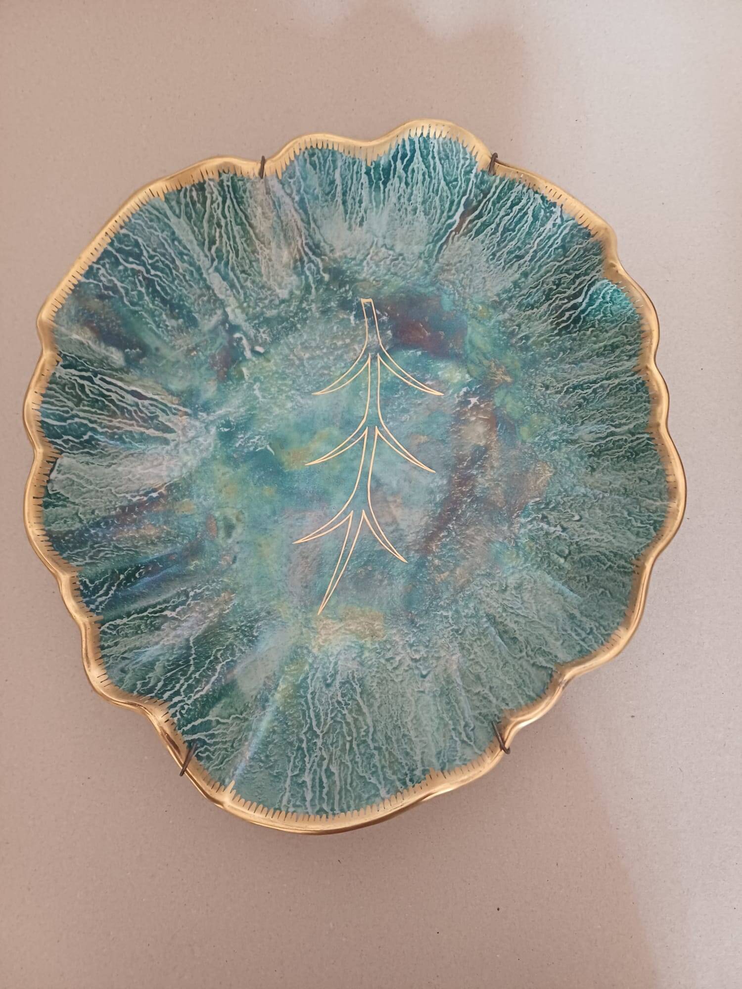 Josef Ekberg Gustavsberg – Large decorative ceramic plate – Art Deco 1931