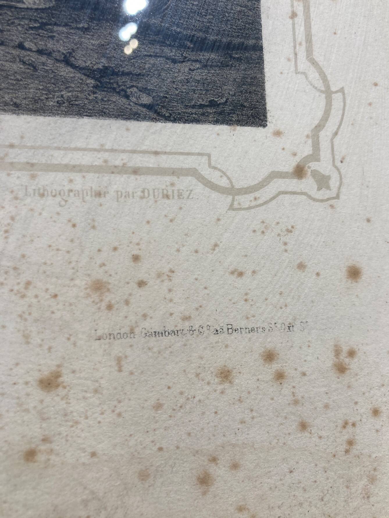 Engraving entitled "Fishermen on the Adriatic" by Léopold Robert by Dur
