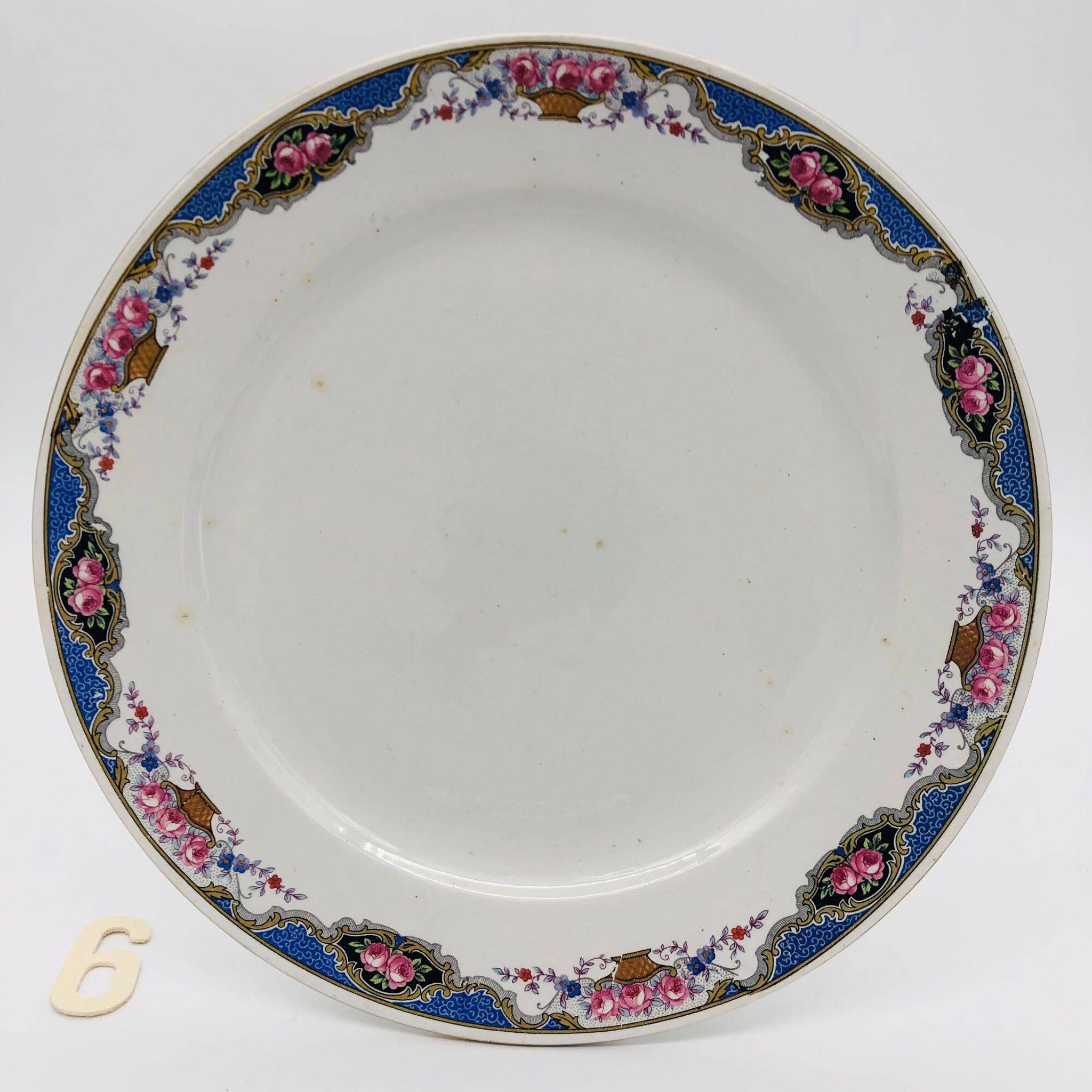 6 Assiettes Plates “Sarreguemines & Digoin”