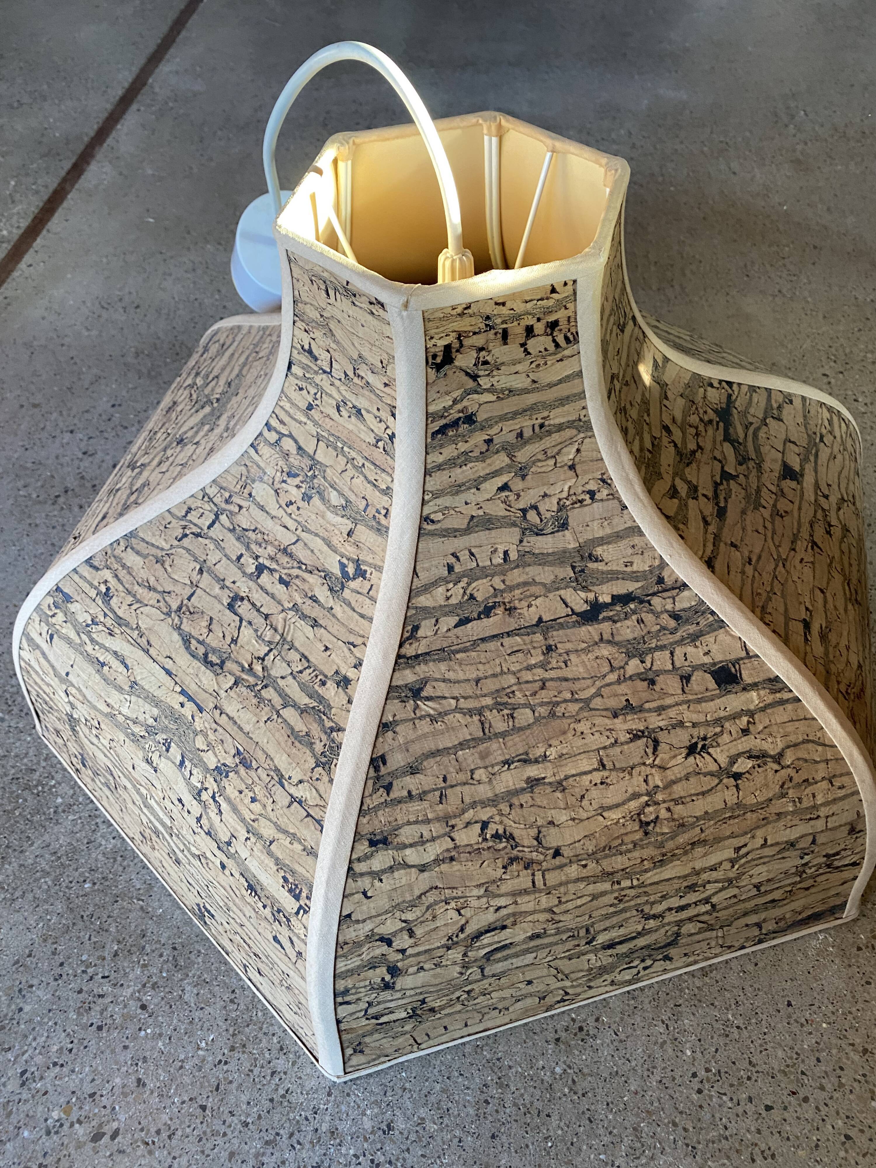 Hanging lamp in cork 80