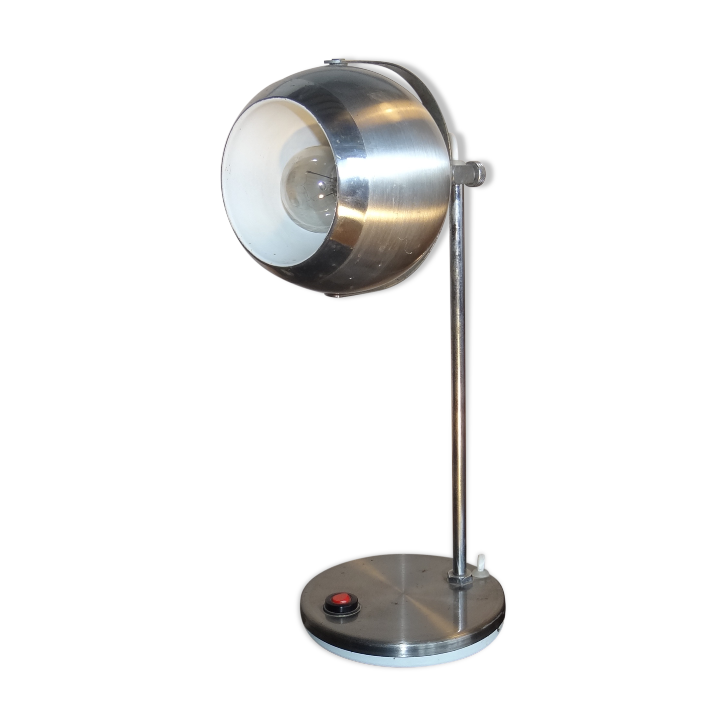 Eye ball lamp, 1970, aluminum