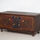 Antique painted chest with floral details (1870s) #32