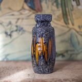 West Germany ceramic vase, fat lava vase, 210-18, flower pot, collection, 60's