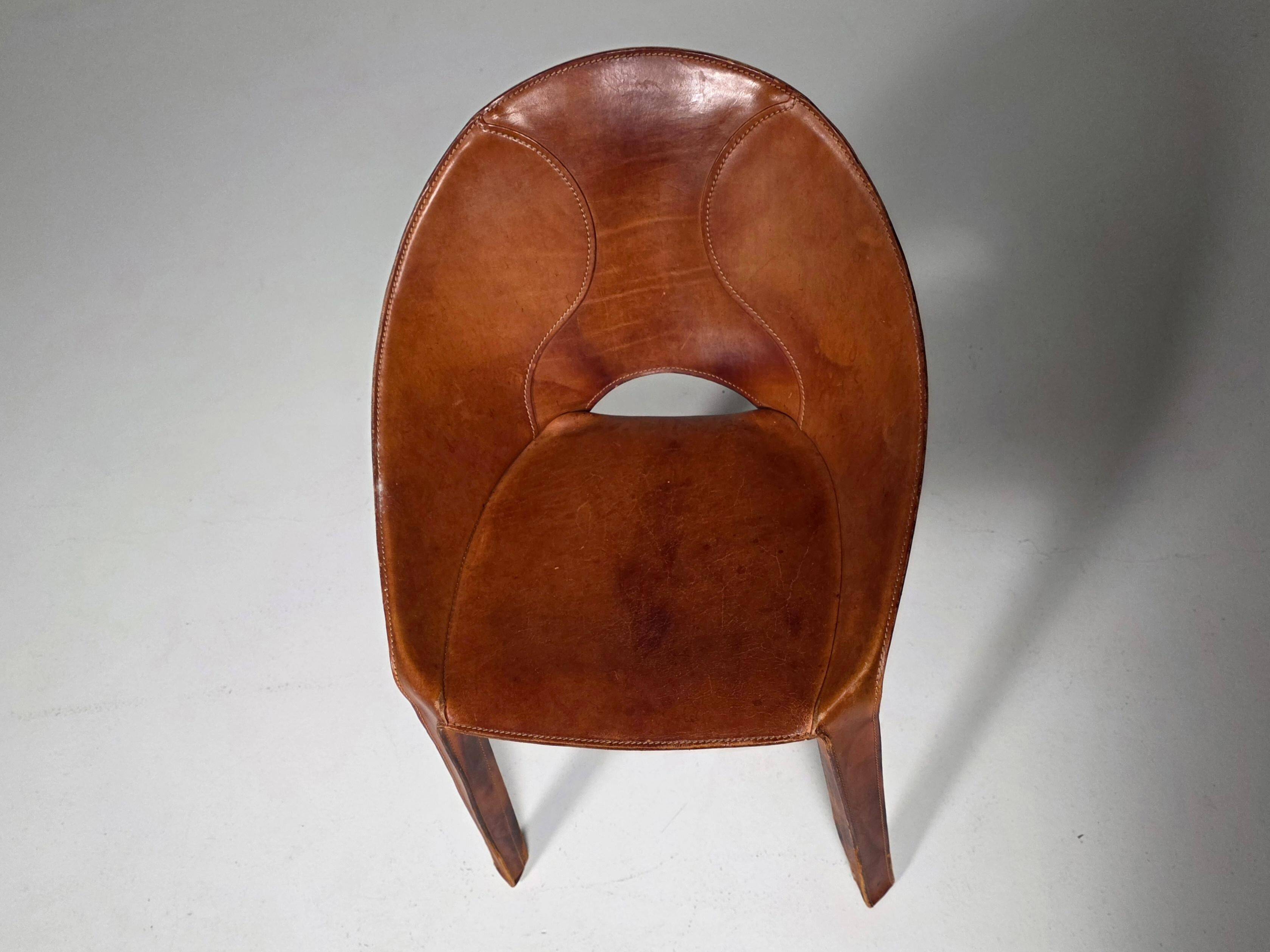 Set of four "Lira e Liuto" chairs by Mario Bellini for Cassina, Italy, 1980s.